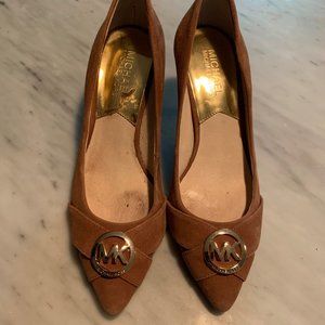 Michael Kors Brown Suede Heels Size 6.5M